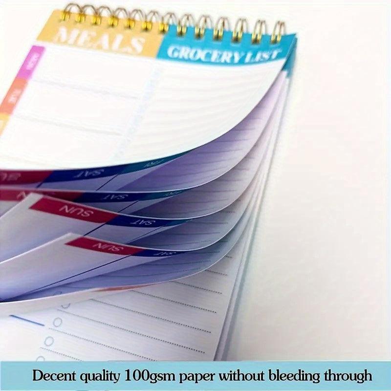 Weekly Meal Planner Pad with Tear Off Grocery Checklist