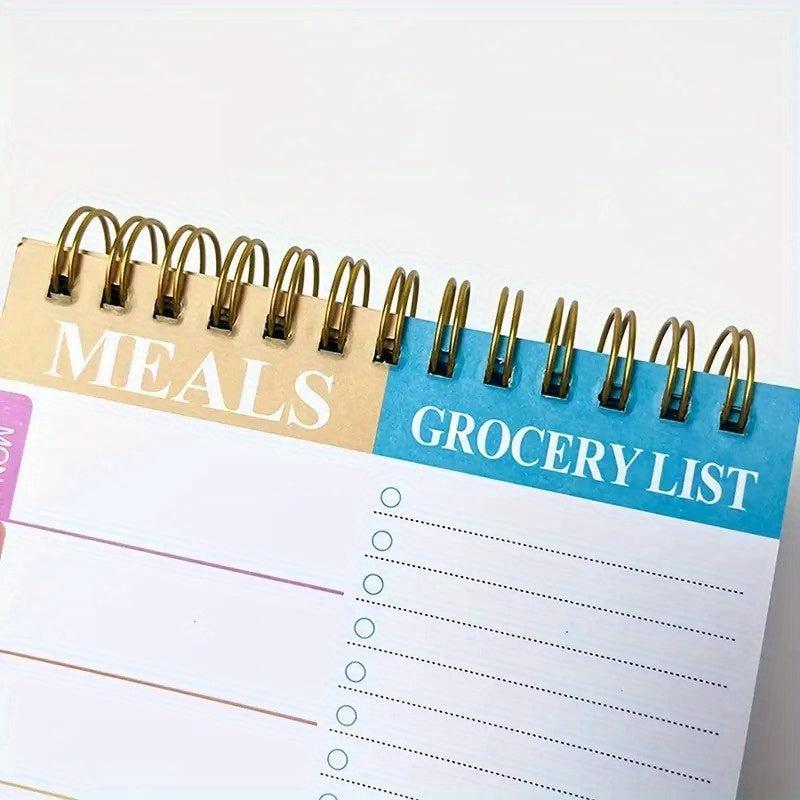 Weekly Meal Planner Pad with Tear Off Grocery Checklist