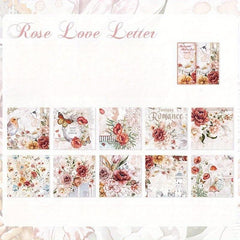 50 Sheets Romantic Flowers Sunshine Flower Theme DIY Stickers