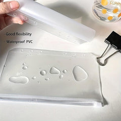 30pcs A6 Binder Pocket 6 Holes Budget Envelopes Clear Zipper Ring Bag