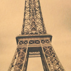 1pc Paris Eiffel Tower Nostalgic Photo Brown Paper Bar Poster Vintage Poster