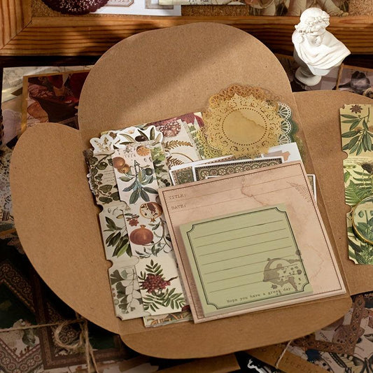 144pcs Hemp Rope Stickers DIY Vintage Decoration Set