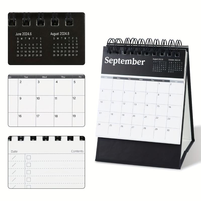 1pc Mini Desk Calendar - Minimalist Design