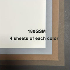 20 Sheets A4 Gray Series Cards 180GSM for Crafts & DIY