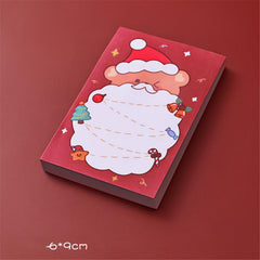 50 Sheets Christmas Memo Pad Sticky Notes School Supplies Paper Stickers