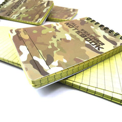 2pcs Camouflage Waterproof Notepad Outdoor All-Weather Notebook