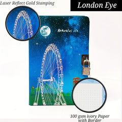 London Eye Laser Reflect Diary A5 160 Page