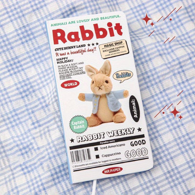 80 Sheets Retro Animal Diary Book Student Carry on Notepad