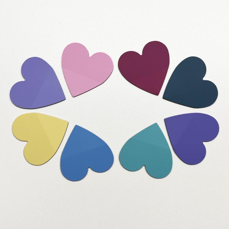 Love Transparent Sticky Notes 4 5x4 5 Cm 8 Colors 20 Sheets Pad