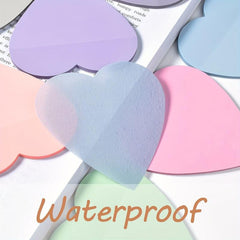 Love Transparent Sticky Notes 4 5x4 5 Cm 8 Colors 20 Sheets Pad