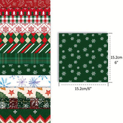 Christmas Scrapbook Paper Pad 24 Sheets 160gsm Single Sided Pattern Paper
