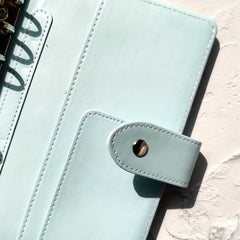1pc A5 A6 PU Ring Binders Notebook with Paper Leather Binder