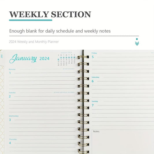 Academic Planner Weekly And Monthly Planner For Woman Daily Planner Calendar
