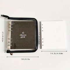 Flash Zipper Journal Diary Notebook - Blank Square Diary