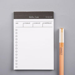 Tear-Away Daily Planner Book with Stickers and Sticky Notes