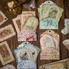 50pcs Writable Lace DIY Decorative Paper for Packaging Framed Boxes