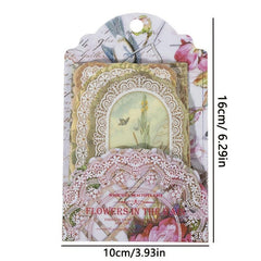 50pcs Writable Lace DIY Decorative Paper for Packaging Framed Boxes