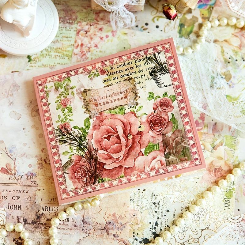 50 Vintage Plants Flowers Stickers for DIY Art Craft Journaling Scrapbook