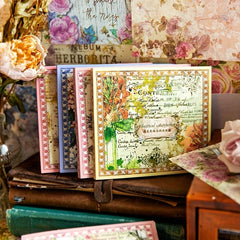 50 Vintage Plants Flowers Stickers for DIY Art Craft Journaling Scrapbook