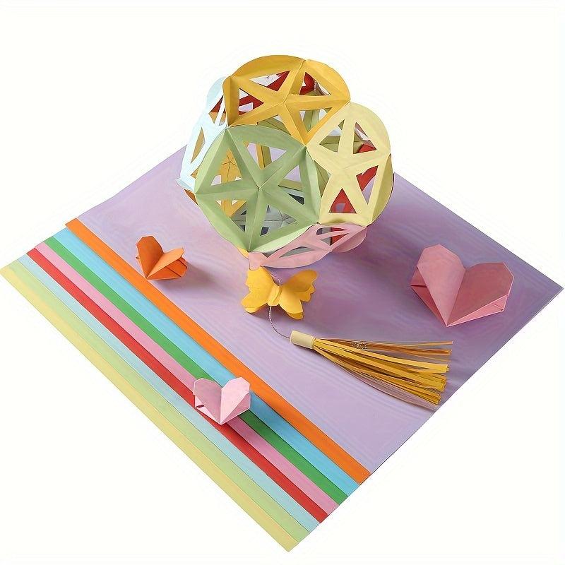 10 Sheets A4 Colorful Paper for Students, Hard Card Paper with Cover