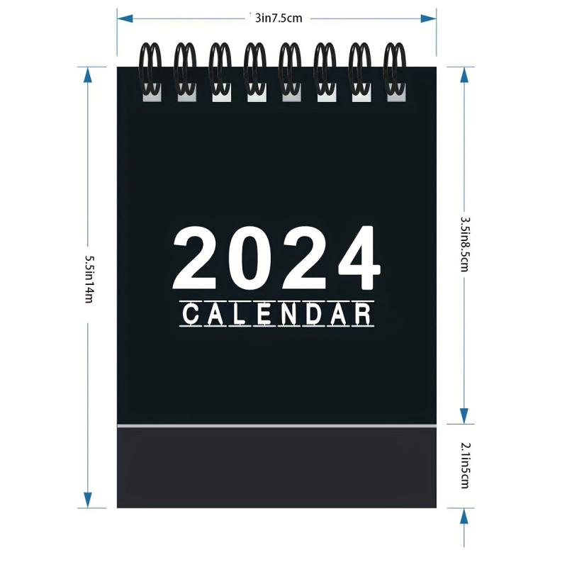 Mini Desk Calendar Jan-June, 250g Writing Paper, Double Coil Binding