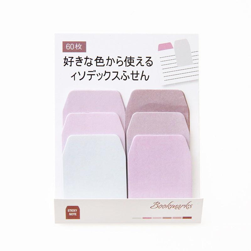 60pcs Gradual Change Sticky Notes for Students, 3.9x3.1In, Message Sticky Notes