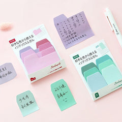 60pcs Gradual Change Sticky Notes for Students, 3.9x3.1In, Message Sticky Notes