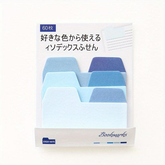 60pcs Gradual Change Sticky Notes for Students, 3.9x3.1In, Message Sticky Notes