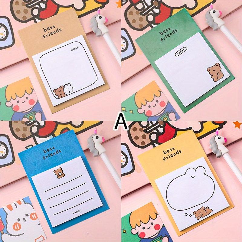 4pcs 30 Sheets Animal Sticky Notes DIY Scrapbooking