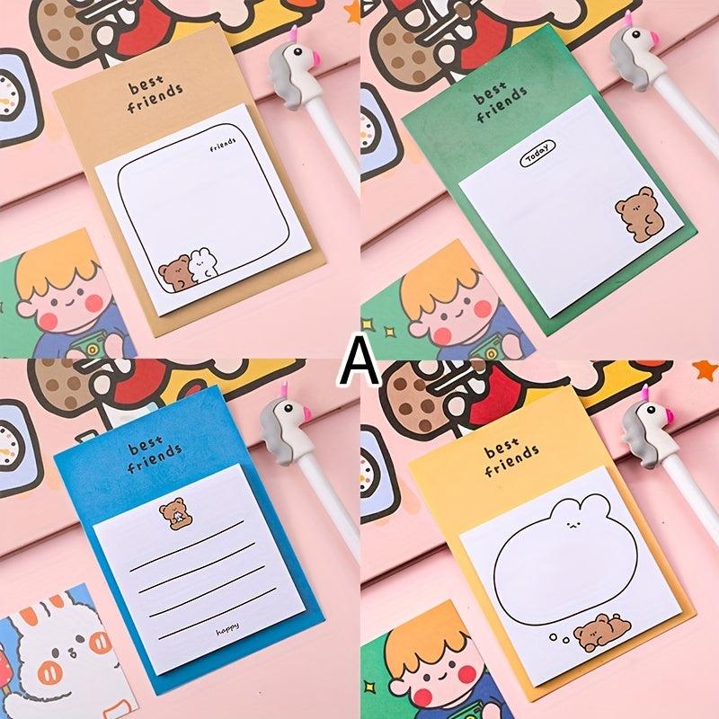 4pcs 30 Sheets Animal Sticky Notes DIY Scrapbooking
