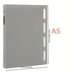 A5 Detachable Coil Notebook with 4 Index Pages