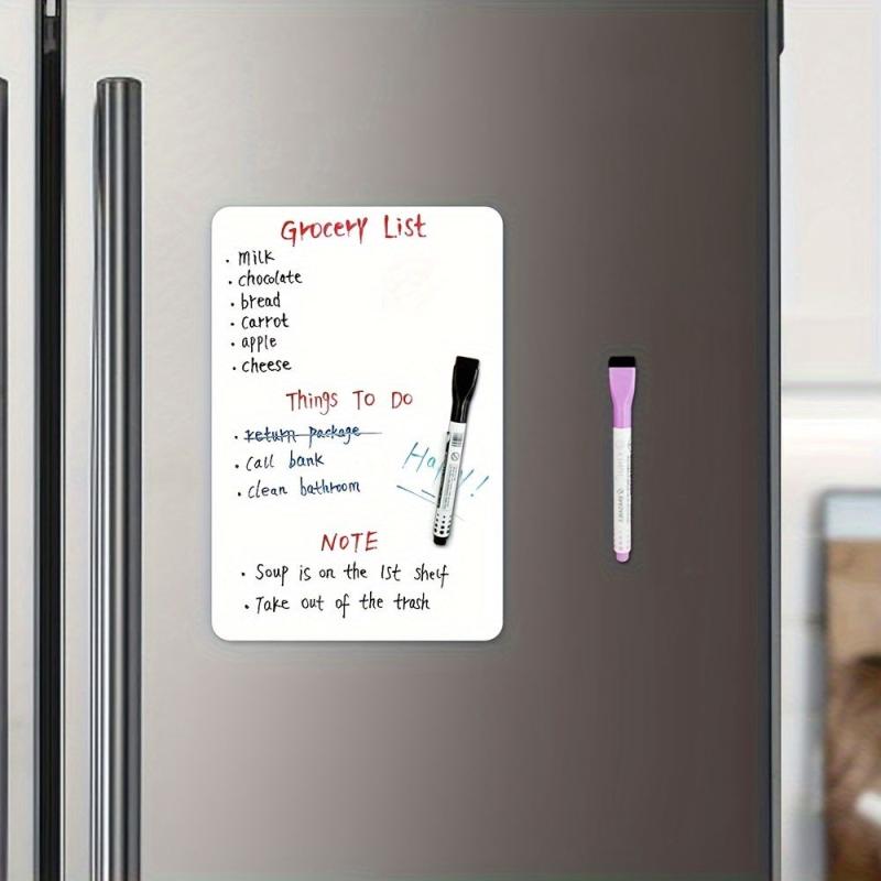 Magnetic Dry Erase Board Sheet with 2 Markers for Fridge 30x48cm