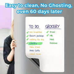 Magnetic Dry Erase Board Sheet with 2 Markers for Fridge 30x48cm