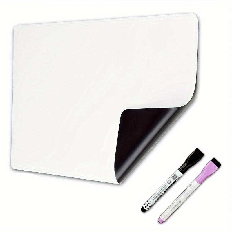 Magnetic Dry Erase Board Sheet with 2 Markers for Fridge 30x48cm