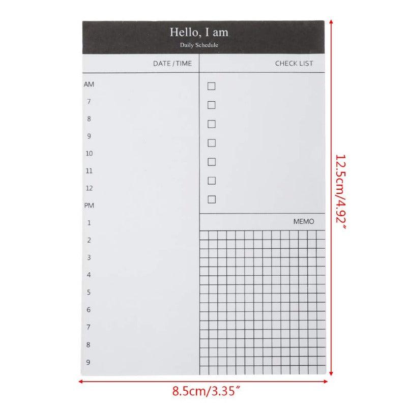 Minimalistic Desktop Calendar Notepad - 50 Sheets
