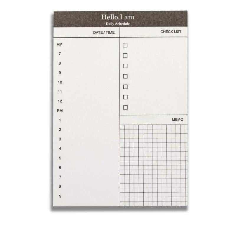 Minimalistic Desktop Calendar Notepad - 50 Sheets