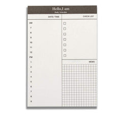 Minimalistic Desktop Calendar Notepad - 50 Sheets