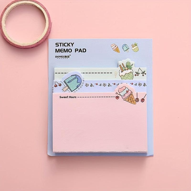 Creative Girl Cartoon Note Book Message Paper Non-sticky Non-adhesive Memo Paper