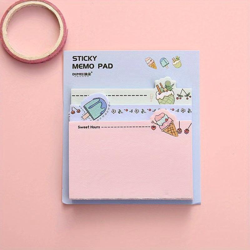 Creative Girl Cartoon Note Book Message Paper Non-sticky Non-adhesive Memo Paper