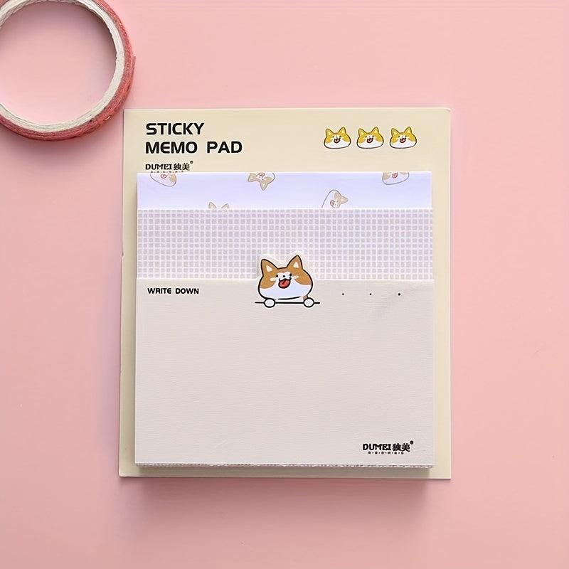 Creative Girl Cartoon Note Book Message Paper Non-sticky Non-adhesive Memo Paper