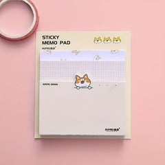 Creative Girl Cartoon Note Book Message Paper Non-sticky Non-adhesive Memo Paper