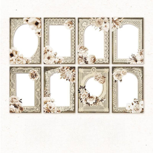 Moon Imagination Series Retro Collage Border Background Handbook