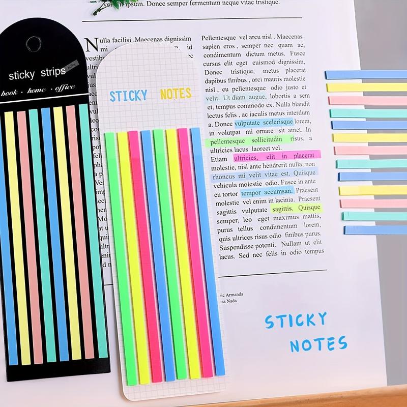1280pcs Waterproof Highlighter Sticky Page Markers Tabs for Office School Study