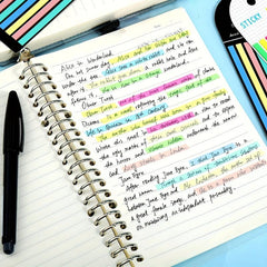 1280pcs Waterproof Highlighter Sticky Page Markers Tabs for Office School Study