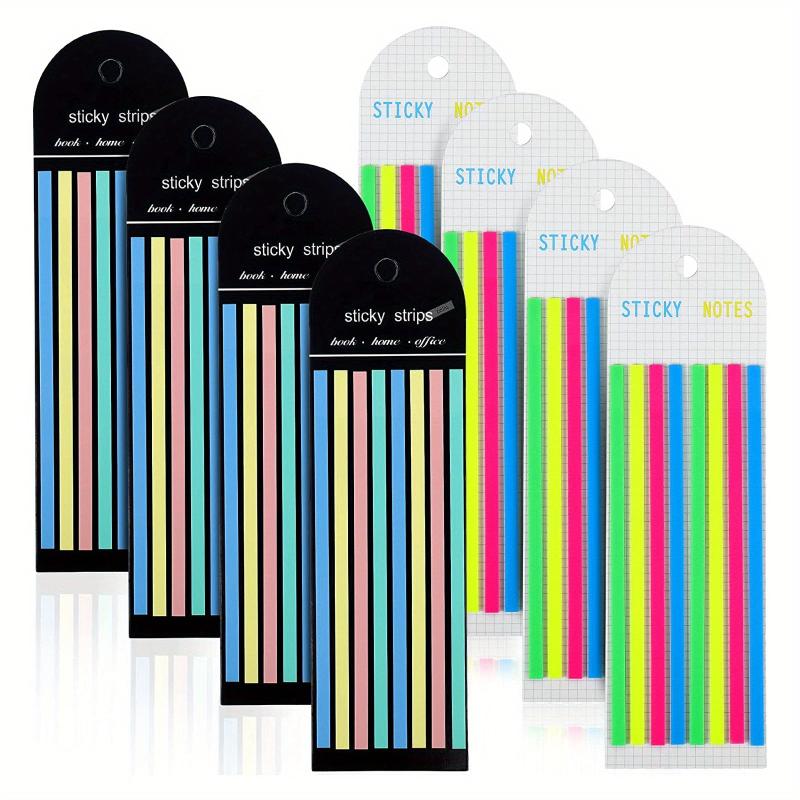 1280pcs Waterproof Highlighter Sticky Page Markers Tabs for Office School Study