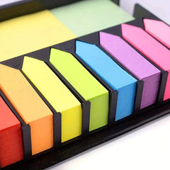 Colorful Sticky Note Set with Leather Packing Box