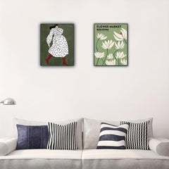 2pcs Matisse Decorative Paintings Printed Canvas Wall Stickers