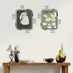 2pcs Matisse Decorative Paintings Printed Canvas Wall Stickers