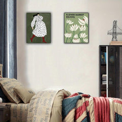2pcs Matisse Decorative Paintings Printed Canvas Wall Stickers