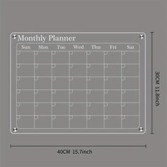 2pcs Acrylic Magnetic Calendar Sets for Fridge